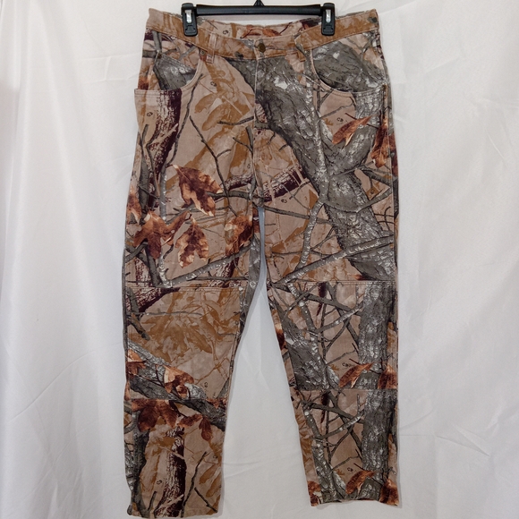 Wrangler Other - Wrangler Mossy Oak Fusion 3D Camo Jeans Mens 34x30 Double Knee Hunting 97GR1FS